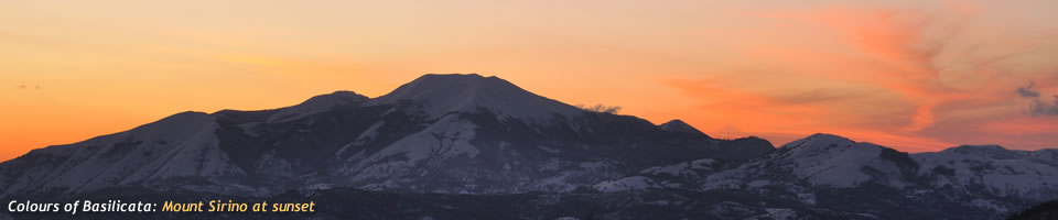 Il Sirino al tramonto - Parco Nazionale Appenino Lucano Val D’Agri Lagonegrese - Basilicata 