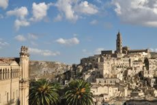 Matera: il paesaggio dei Sassi dal Complesso di S. Agostino