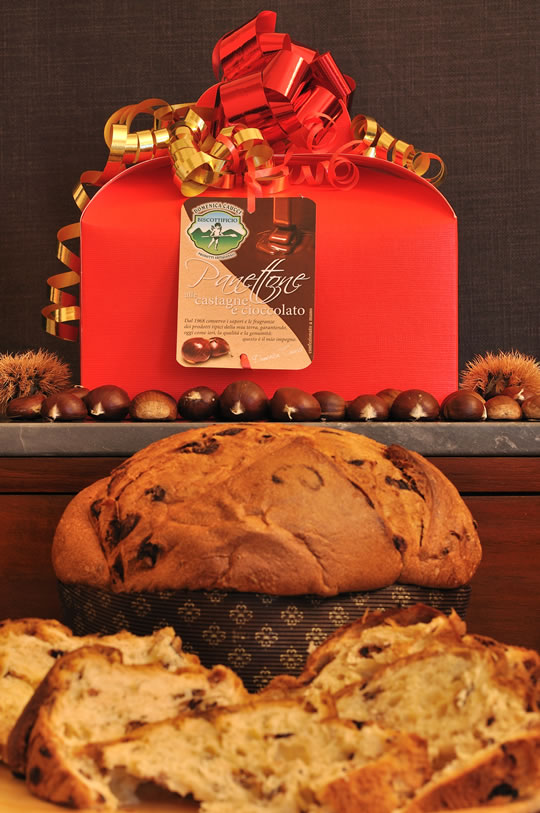 Panettone Castagne e Cioccolato - Biscottificio Caucci - Trecchina (PZ) image