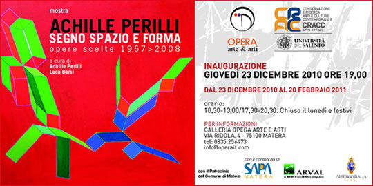 Achille Perilli: Segno Spazio e Forma - Matera image