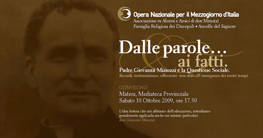 Padre Giovanni Minozzi - Convegno a Matera image