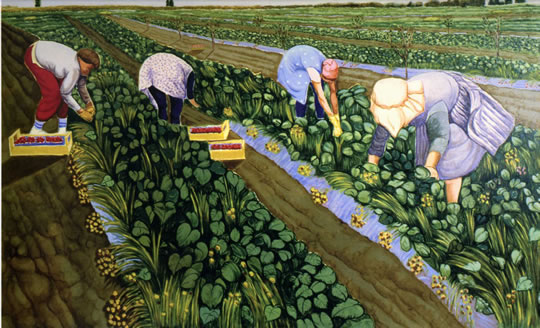 Luigi Guerricchio - Raccoglitrici di fragole image