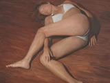 Donna sul parquet