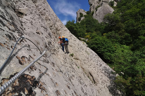 The Via Ferrata Marcirosa